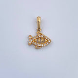 Fish Pendant 1.2gr / 18K Yellow Gold &