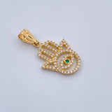 Hamsa Hand Pendant 1.35gr / 18K Gold +0$