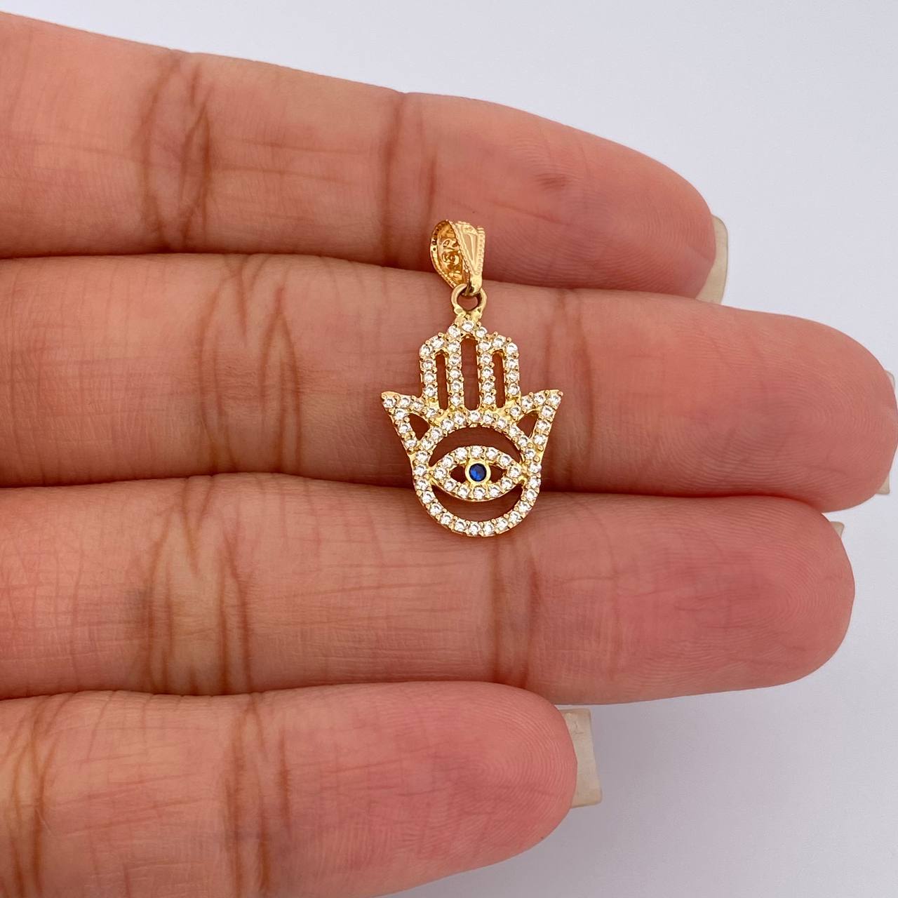 Hamsa Hand Pendant 1.35gr / 18K Gold
