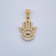 Hamsa Hand Pendant 1.35gr / 18K Gold
