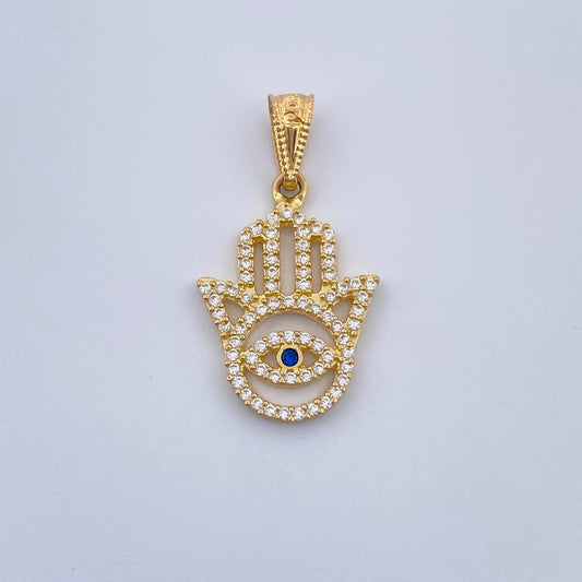 Hamsa Hand Pendant 1.35gr / 18K Gold