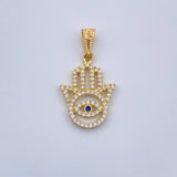 Hamsa Hand Pendant 1.35gr / 18K Gold