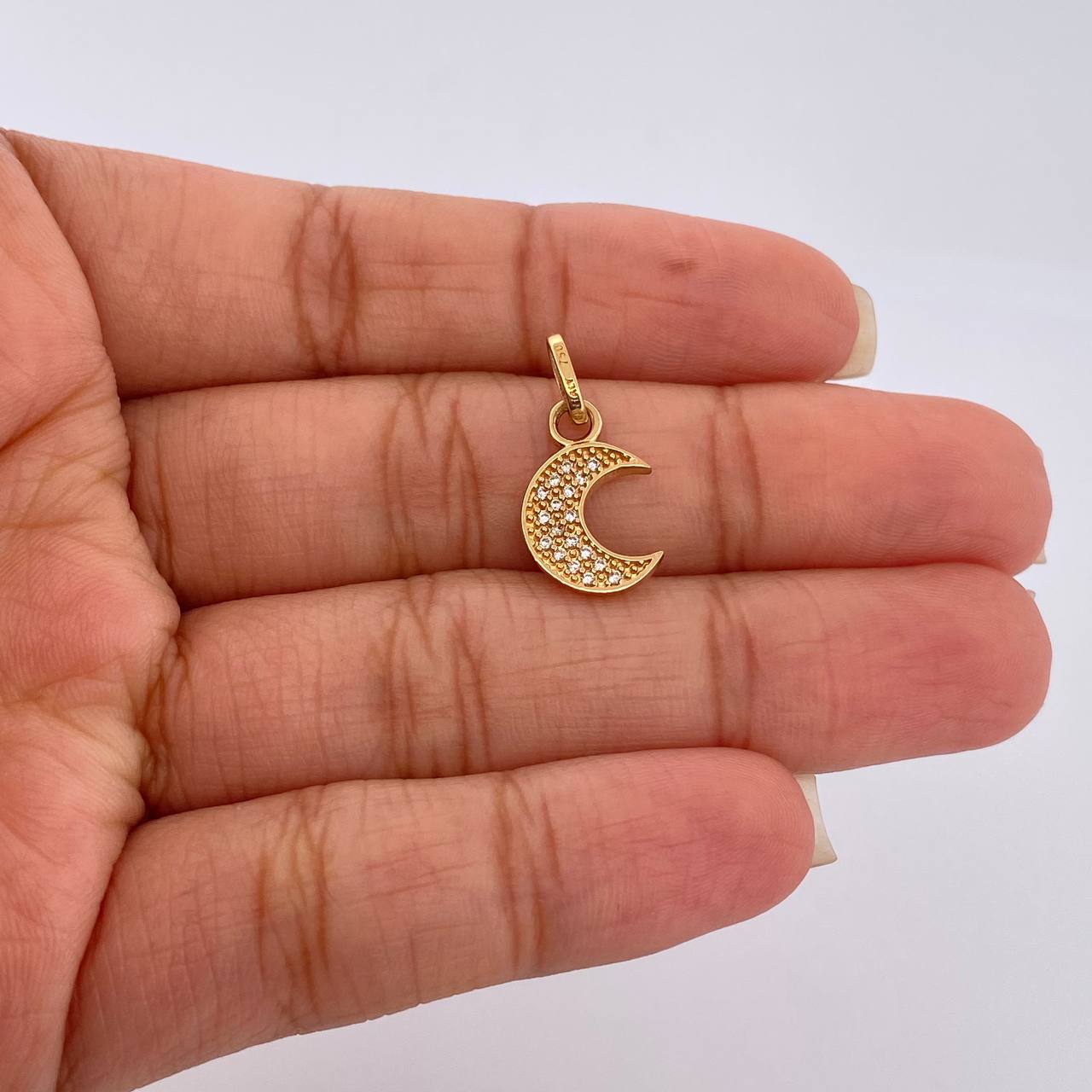 Moon Pendant 1gr / 18K Yellow Gold &