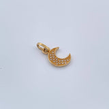 Moon Pendant 1gr / 18K Yellow Gold &