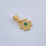 Pendant Flower 0.8gr / 18K Yellow Gold &