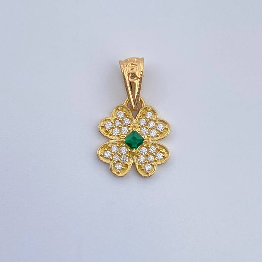 Pendant Flower 0.8gr / 18K Yellow Gold &
