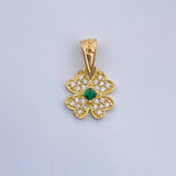 Pendant Flower 0.8gr / 18K Yellow Gold &