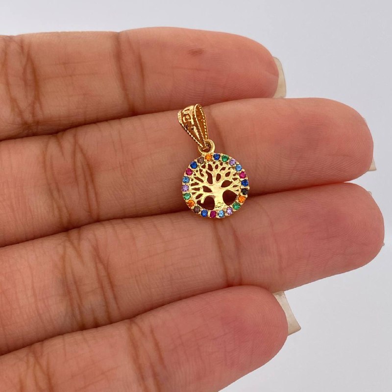 Pendant Tree of Life 0.55gr / 18K Yellow Gold &