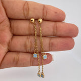 Stud Earrings 2.1gr / 2.5in / 18K Gold