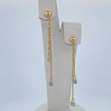 Stud Earrings 2.1gr / 2.5in / 18K Gold