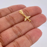 Pendant Airplane 0.55gr / 18K Yellow Gold &