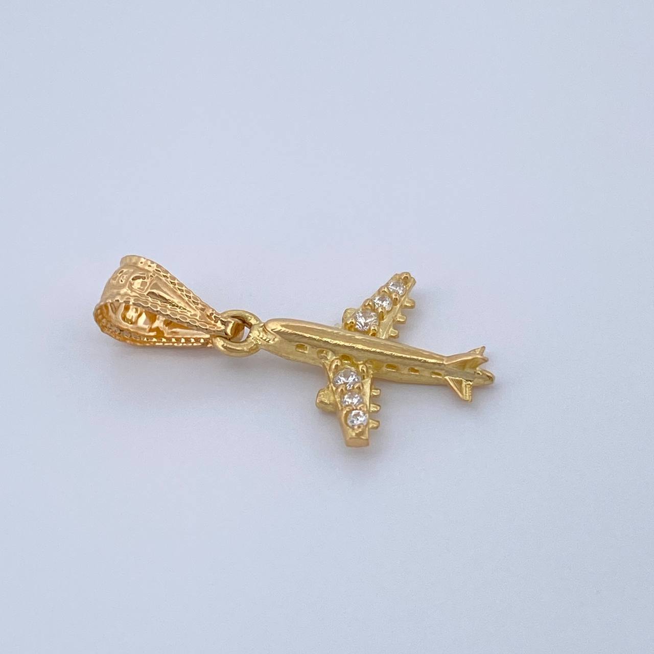 Pendant Airplane 0.55gr / 18K Yellow Gold &