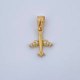 Pendant Airplane 0.55gr / 18K Yellow Gold &
