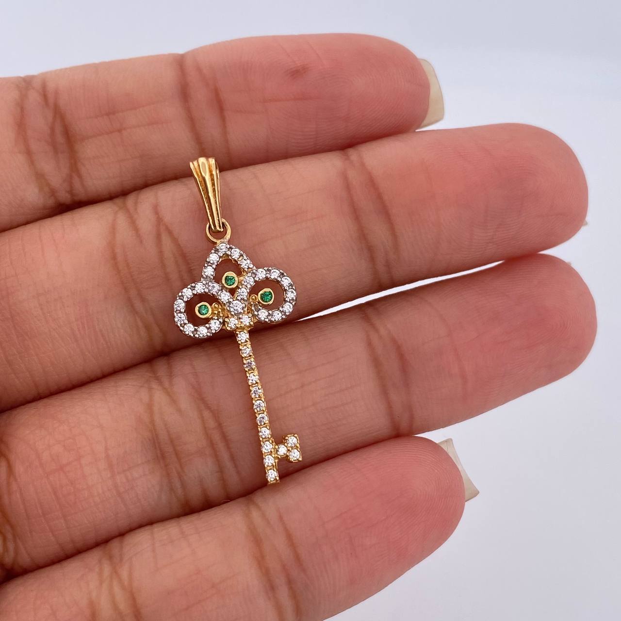 Pendant Key Crown 1.4gr / 18K Gold