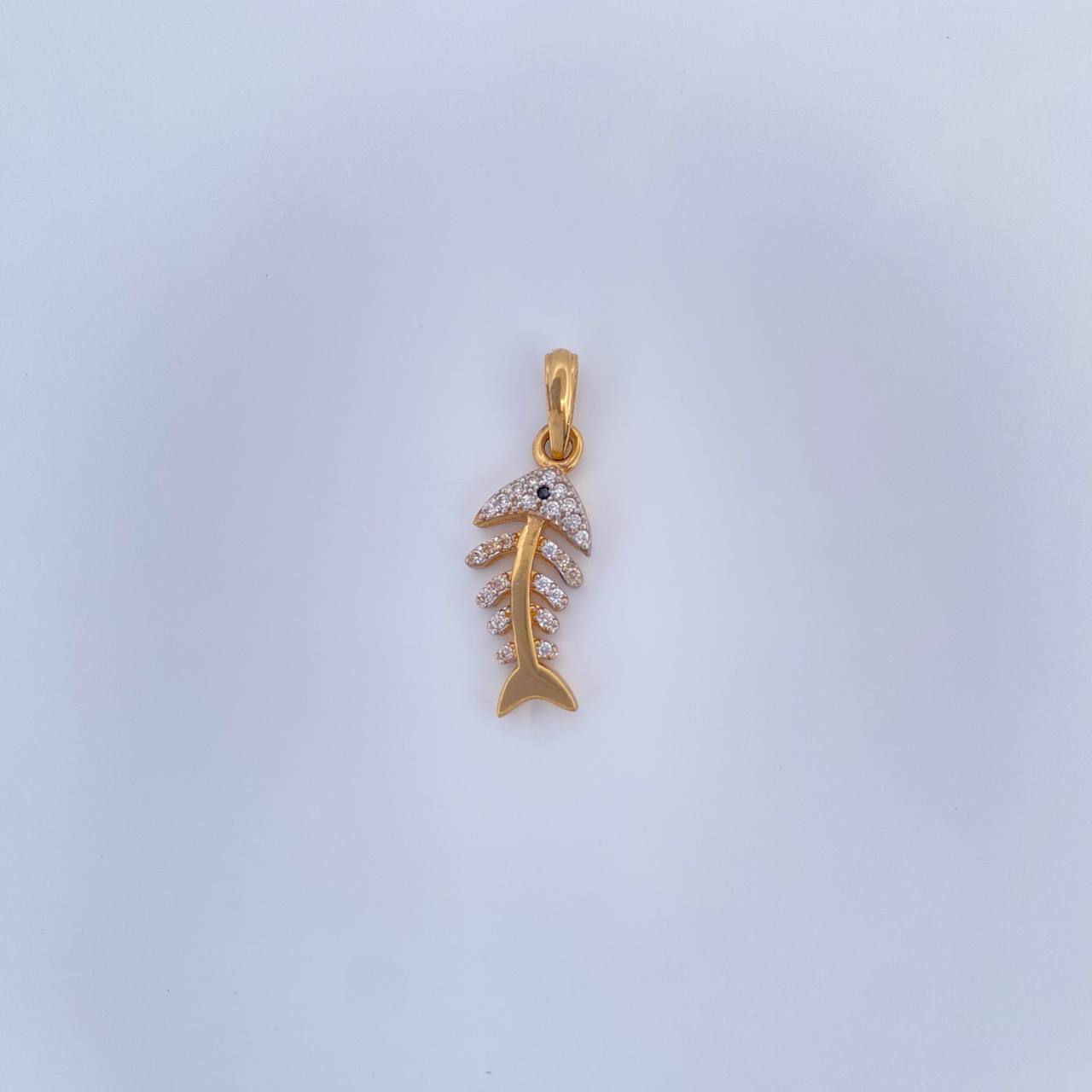 Fish Spine Pendant 1.85gr / 18K Gold