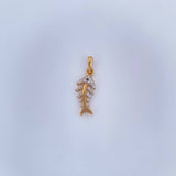 Fish Spine Pendant 1.85gr / 18K Gold