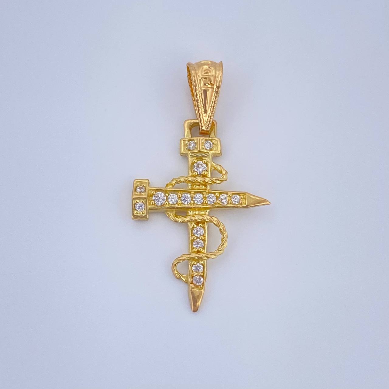 Pendant Nail Cross 0.9gr / 18K Gold
