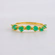 Anillo Hiedra 2.5gr / T8 / Esmeraldas 57pts Oro Amarillo (Joya)