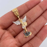 Pendant San Miguel Arcangel 5.1gr / 3.9cm / Tres Oros 18K &