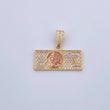 Pendant One Dollar 3.6gr / 2.5cm / White Zircons Three 18K Golds &