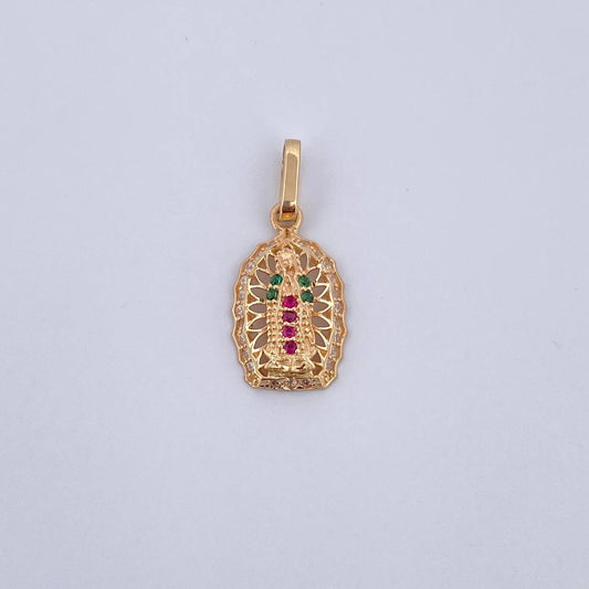 Dije Virgen De Guadalupe 1.1 g / 1/2 in Oro Amarillo 18K