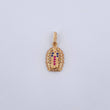 Dije Virgen Guadalupe 1.25gr / 2.1cm / Circones Fucsias Azules Blancos Oro Amarillo 18K &