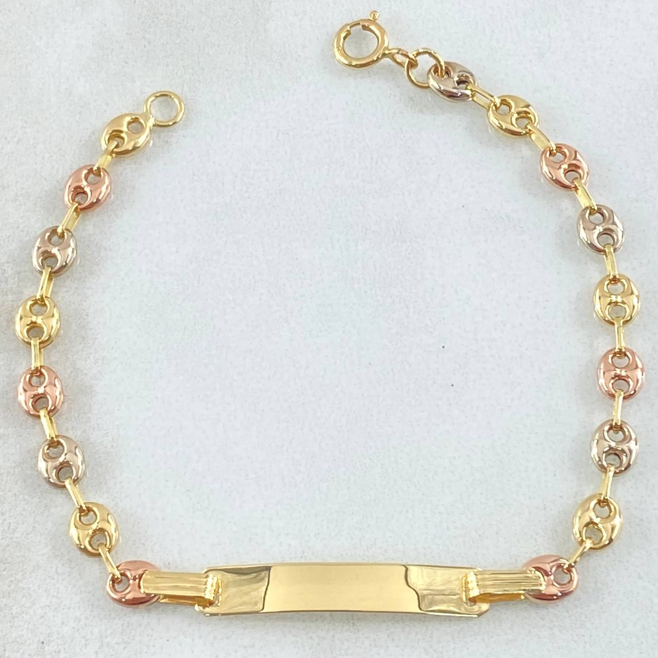 Bracelet GC Bordered Plate 1.7gr / 14cm / 18K Gold ©