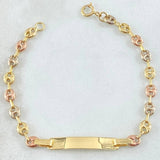 Bracelet GC Bordered Plate 1.7gr / 14cm / 18K Gold ©