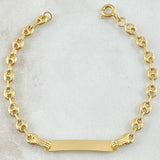 Bracelet GC Rectangular Plate 1.8gr / 14cm / 18K Gold *
