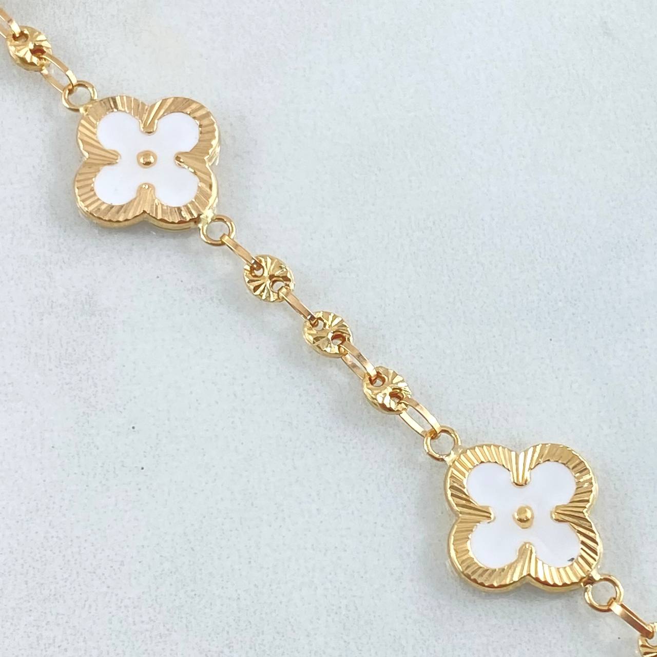 Bracelet GC Clover 5.5gr / 7.5in / 18K Gold -