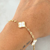 Bracelet GC Clover 5.5gr / 7.5in / 18K Gold -
