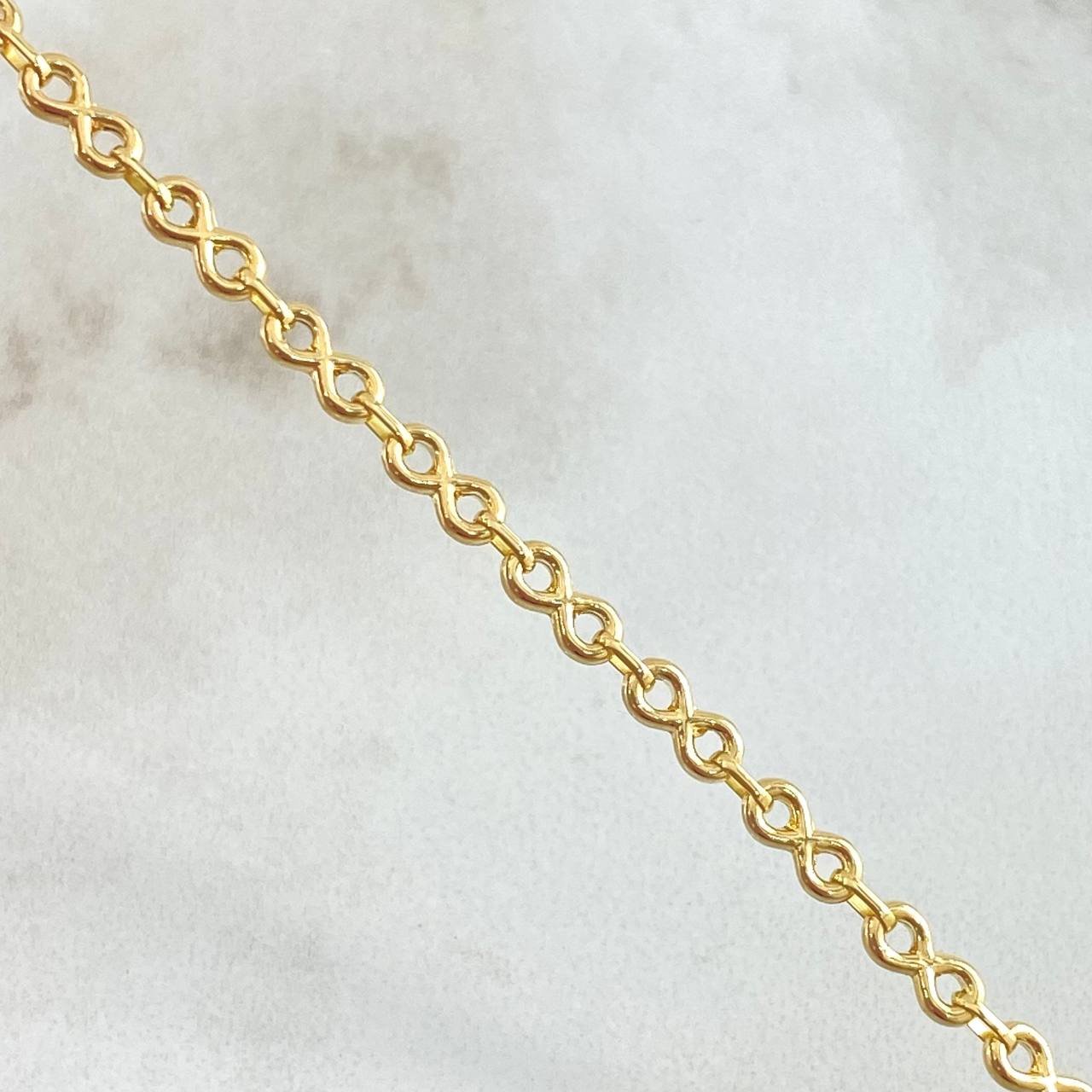 Classic Link Bracelet Infinity 2.3gr / 6.7in / National 18K Gold -