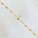 Cross Rosary Christ Virgin Miraculous 9.55gr / 21 3/4 in / 18K Gold
