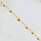 Cross Rosary Christ Virgin Miraculous 8.95gr / 21 3/4 in / 18K Gold
