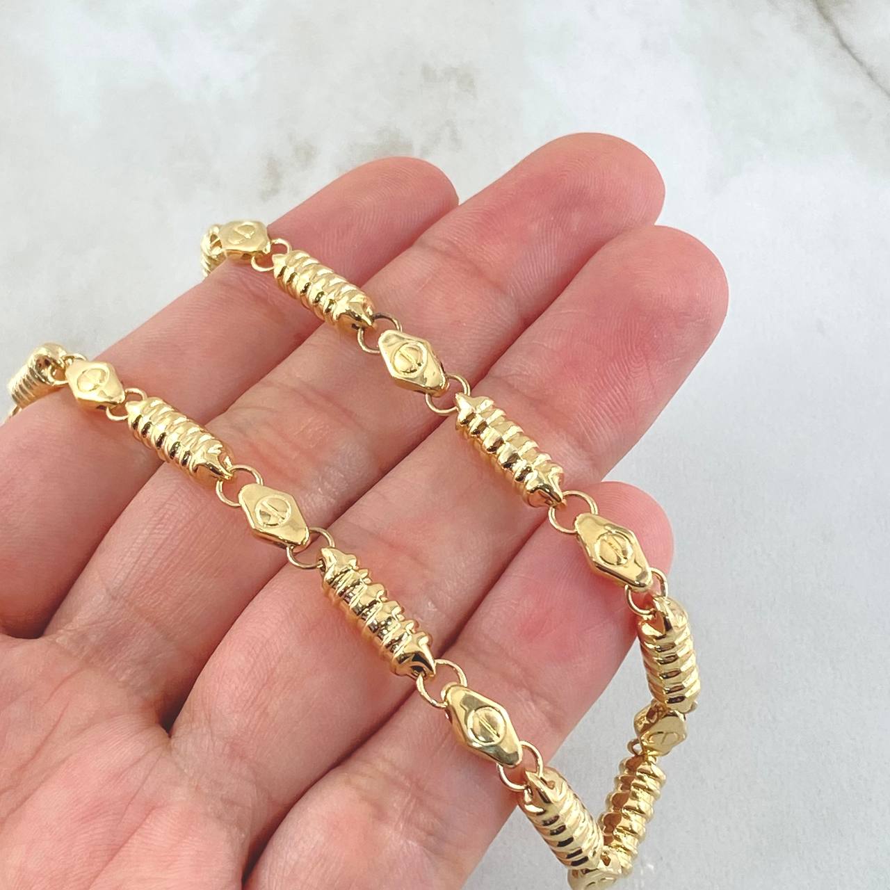 Cadena Rustica 20gr / 27 1/2 in / Oro Amarillo 18K