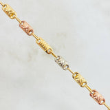 Rustic Chain 12.05gr / 19.8in / Three 18K Golds *