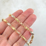 Rustic Chain 12.05gr / 19.8in / Three 18K Golds *