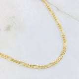 Figaro Chain 3.8gr / 19 3/4 in / 18K Gold +1