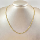 Figaro Chain 3.5gr / 17 3/4 in / 18K Gold +1