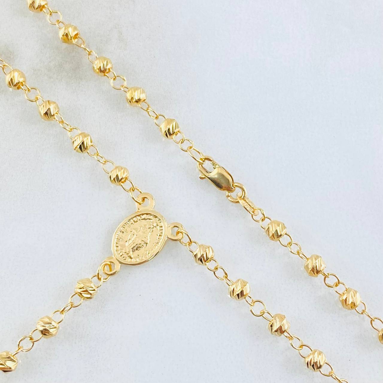 Rosario Virgen Milagrosa 6.9gr / 19 3/4 in / Oro Amarillo 18K *