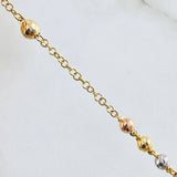 Cross Rosary Christ Virgin of Carmen 13.2gr / 23.5in / Three 18K Golds