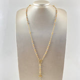 Cross Rosary Christ Virgin of Carmen 13.2gr / 23.5in / Three 18K Golds