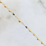 Cross Rosary Christ Virgin Miraculous 6.6gr / 19.8in / 18K Gold