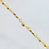 Cross Rosary Virgin Miraculous 8.35gr / 17 3/4 in / 18K Gold