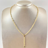 Cross Rosary Virgin Miraculous 8.35gr / 17 3/4 in / 18K Gold