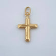 Flat Cross Pendant 0.45gr / 3/4 in / 18K Gold