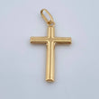 Pendant Flat Cross 0.7gr / 1 in / 18K Gold