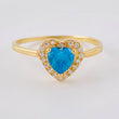 Anillo Corazón Tupido 1.5 g / T6 1/2 Oro Amarillo 18K