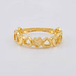 Anillo Corazones Intercalados 2.65 g / T7 1/4 Oro Amarillo 18K