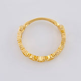 Anillo Corazones Intercalados 2.65 g / T7 1/4 Oro Amarillo 18K